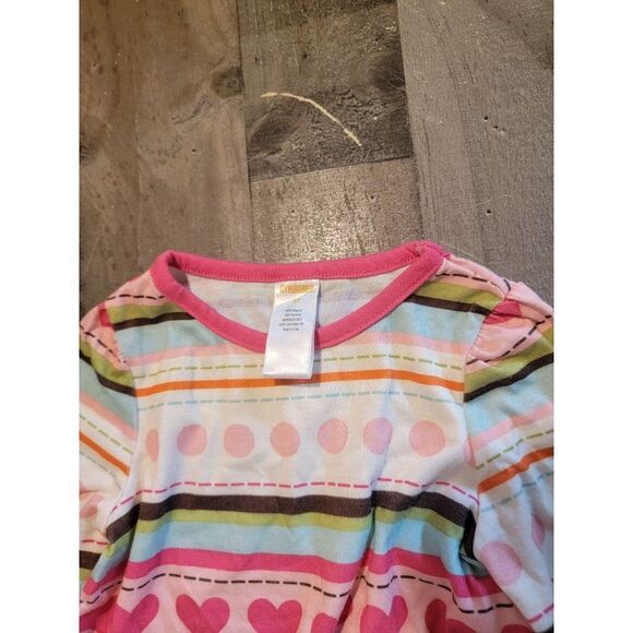 Gymboree youth 2T heart striped dress polka dot line - Picture 3 of 4